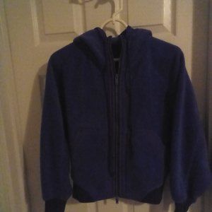 Free people blue zip up jacket.